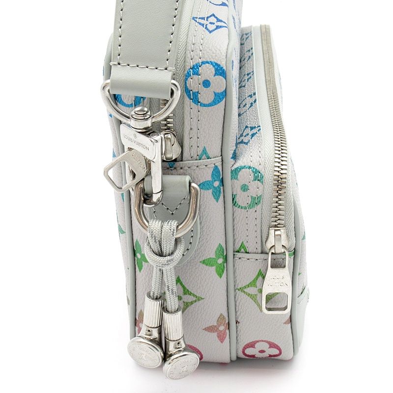 Louis Vuitton Nile Monogram Iridescent Shoulder Bag Light Gray Multicolor — view 5