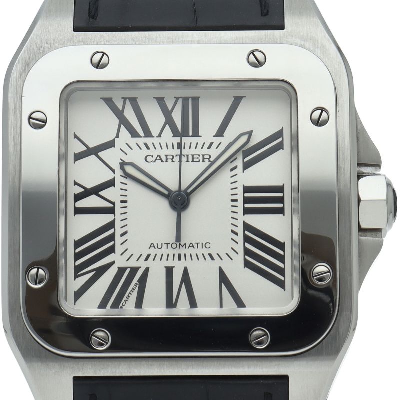 Cartier Watch LM SS Clock Silver