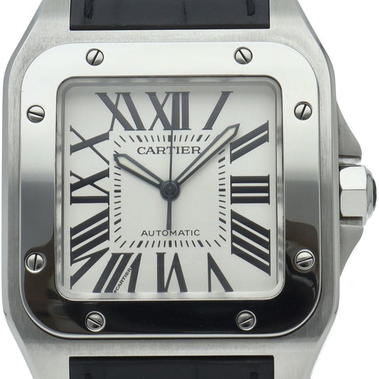 Cartier Watch LM SS Clock Silver