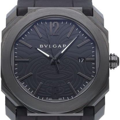 Bvlgari Octo All Black Watch 42 AB SS Leather
