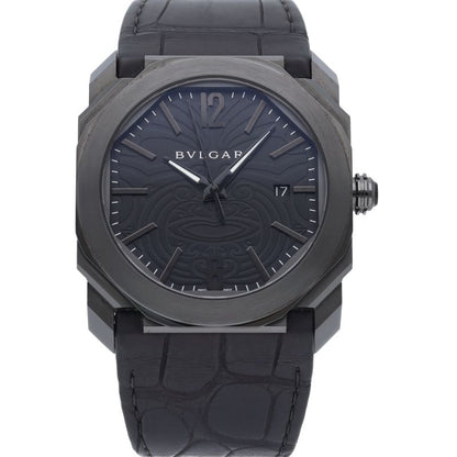 Bvlgari Octo All Black Watch 42 AB SS Leather — view 2