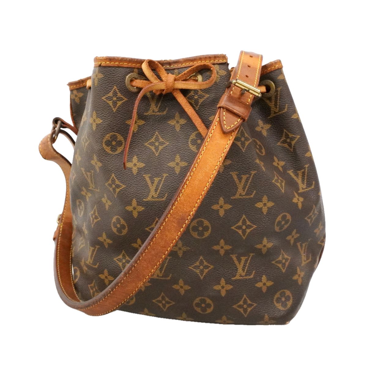 Louis Vuitton Shoulder Bag Monogram Petit Noe Brown