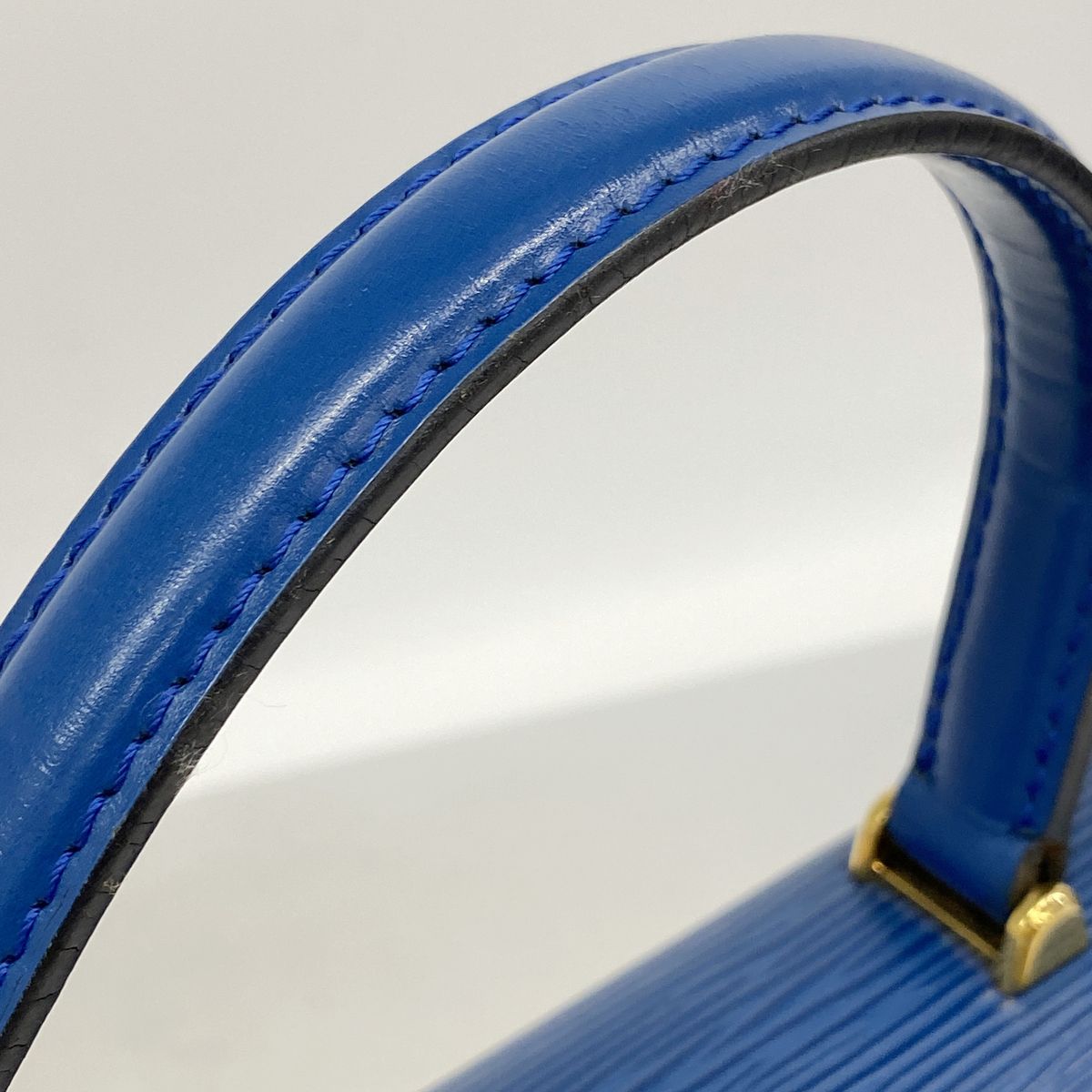 Louis Vuitton Handbag Epi Malesherbes Toledo Blue — view 8