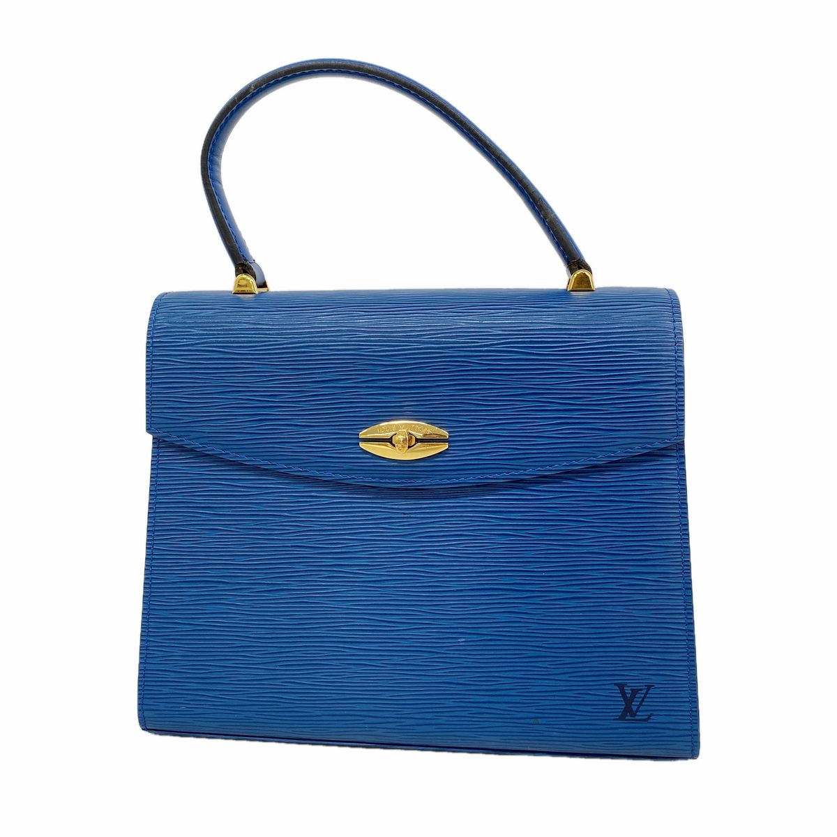 Louis Vuitton Handbag Epi Malesherbes Toledo Blue