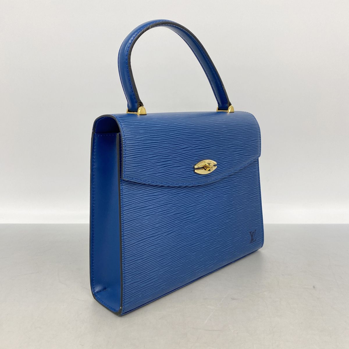 Louis Vuitton Handbag Epi Malesherbes Toledo Blue — view 2