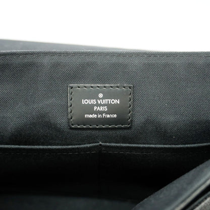 Louis Vuitton Shoulder Bag Damier Graphite District PM Black — view 5