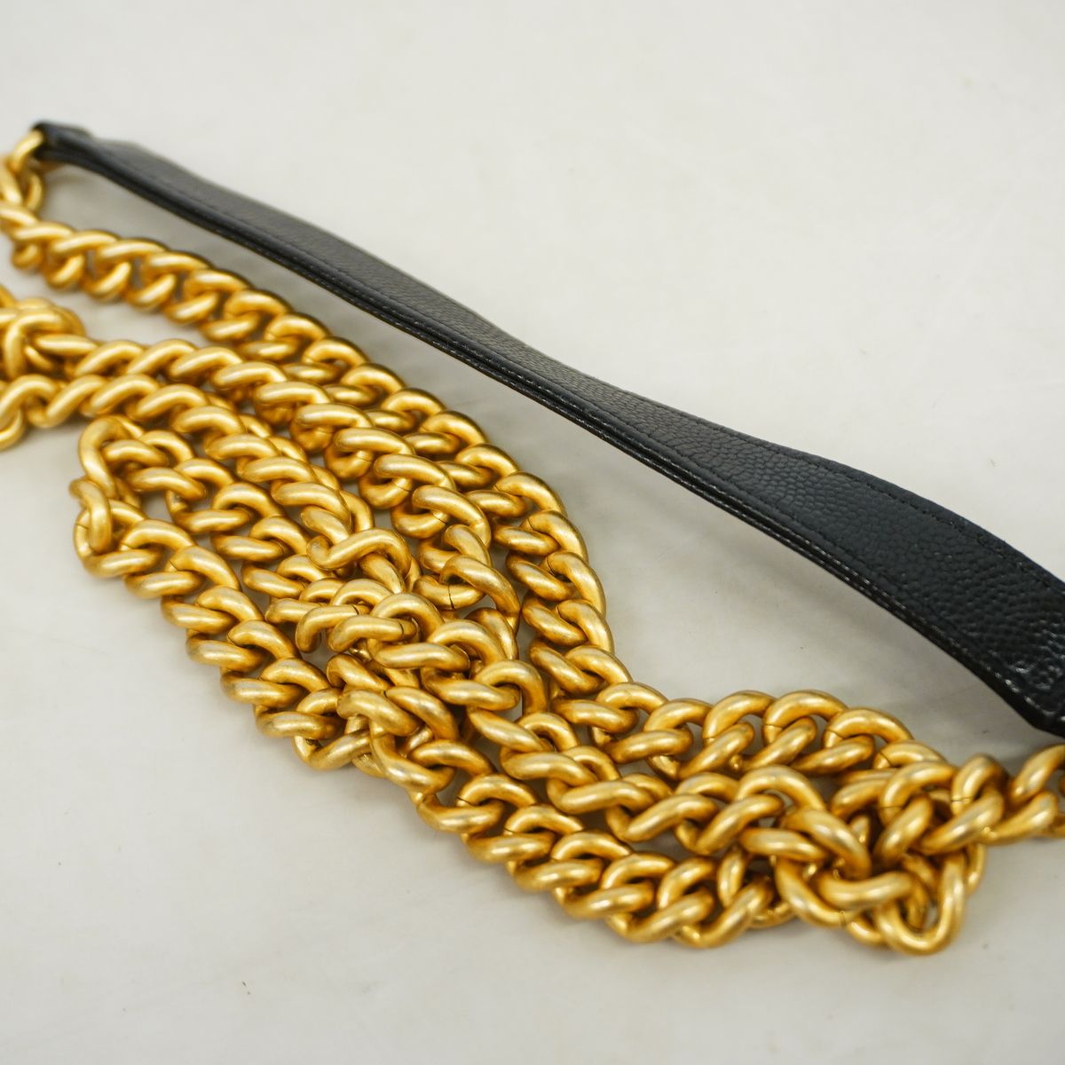 Chanel Wallet on Chain Boy Caviar Leather Black Gold Shoulder Bag — view 6