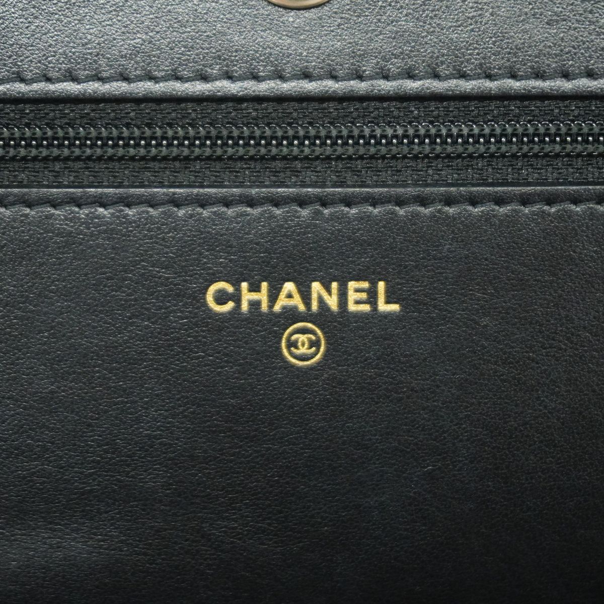 Chanel Wallet on Chain Boy Caviar Leather Black Gold Shoulder Bag — view 4