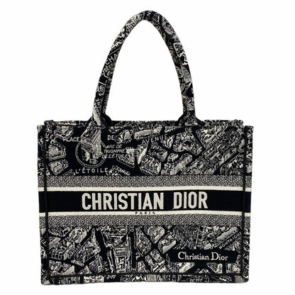 Dior Tote Bag Book Canvas Black
