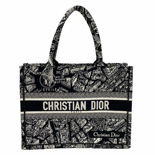 Dior Tote Bag Book Canvas Black