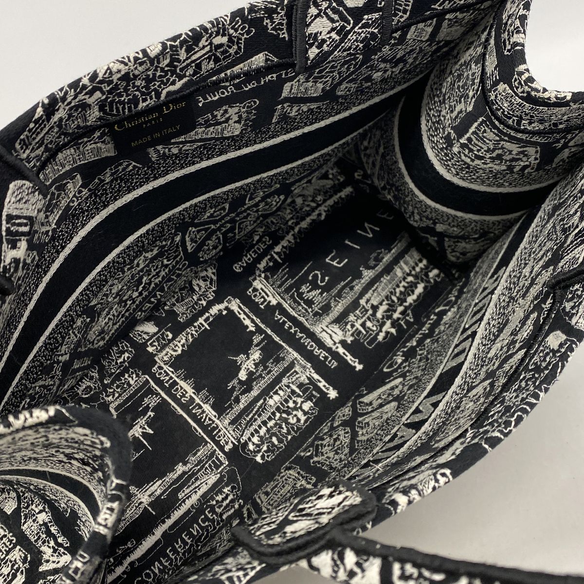 Dior Tote Bag Book Canvas Black — view 4