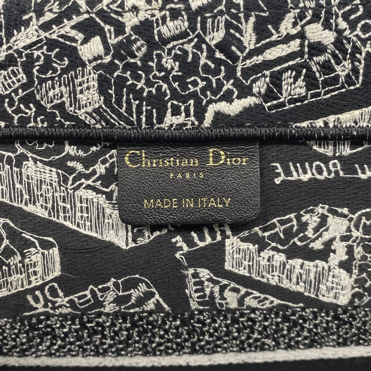 Dior Tote Bag Book Canvas Black — view 5
