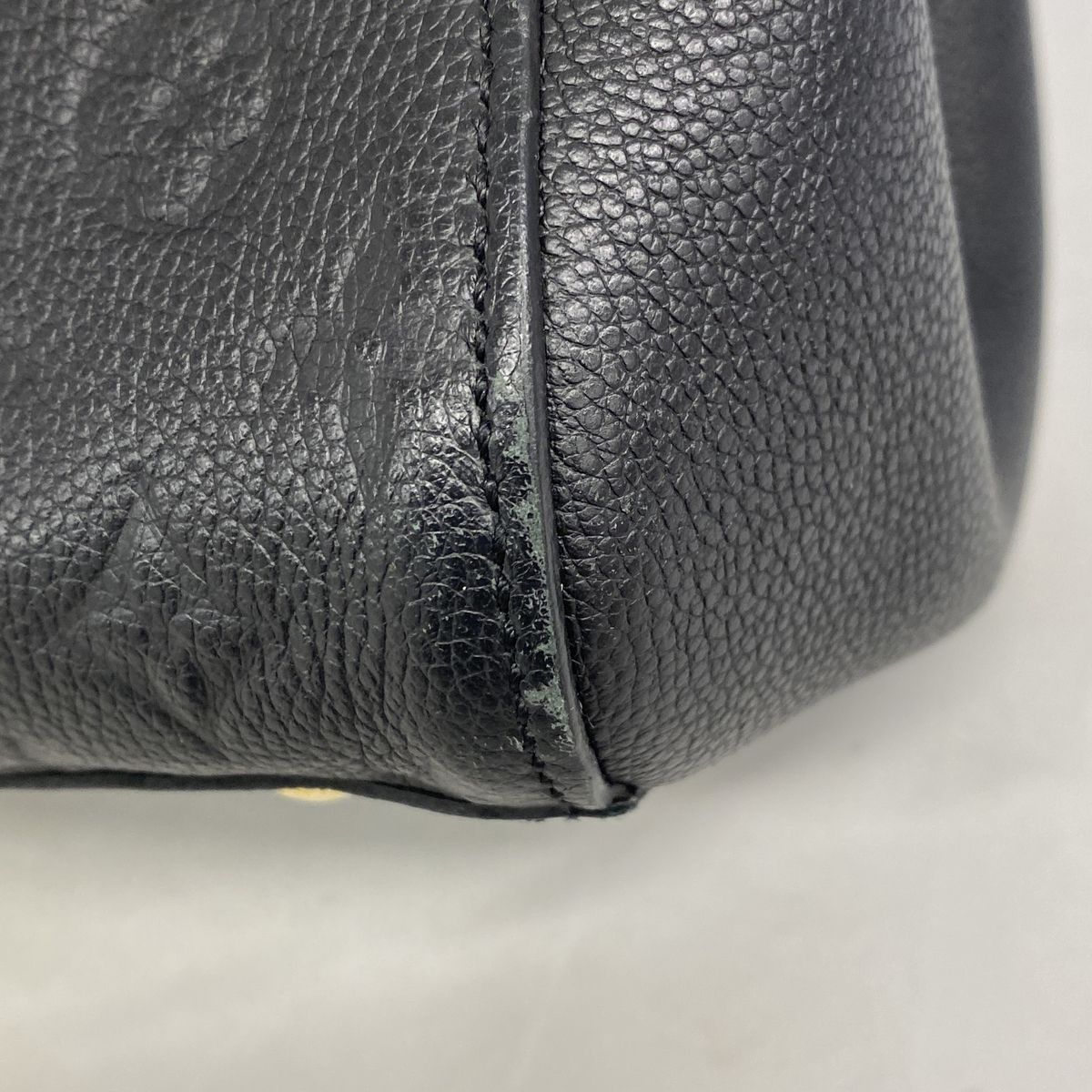Louis Vuitton Handbag Monogram Empreinte Montaigne MM Noir 2-Way Bag — view 6