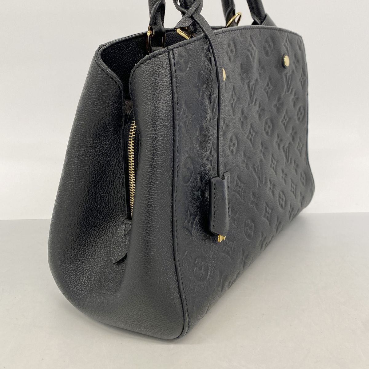 Louis Vuitton Handbag Monogram Empreinte Montaigne MM Noir 2-Way Bag — view 2