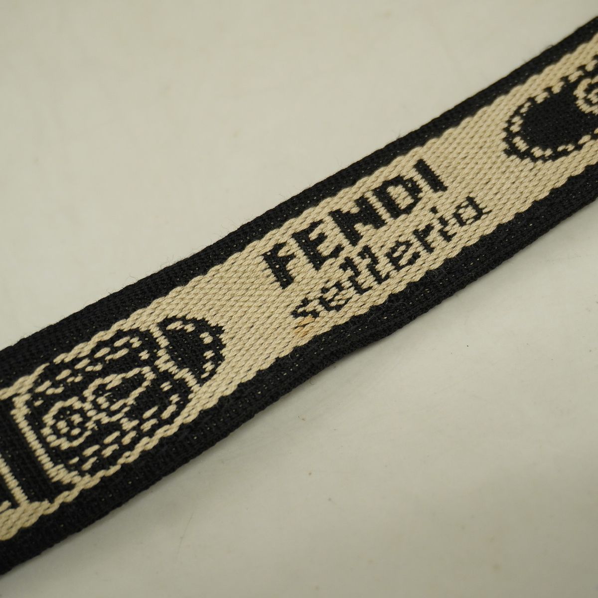 Fendi Shoulder Bag Selleria Leather Dark Brown Silver — view 8