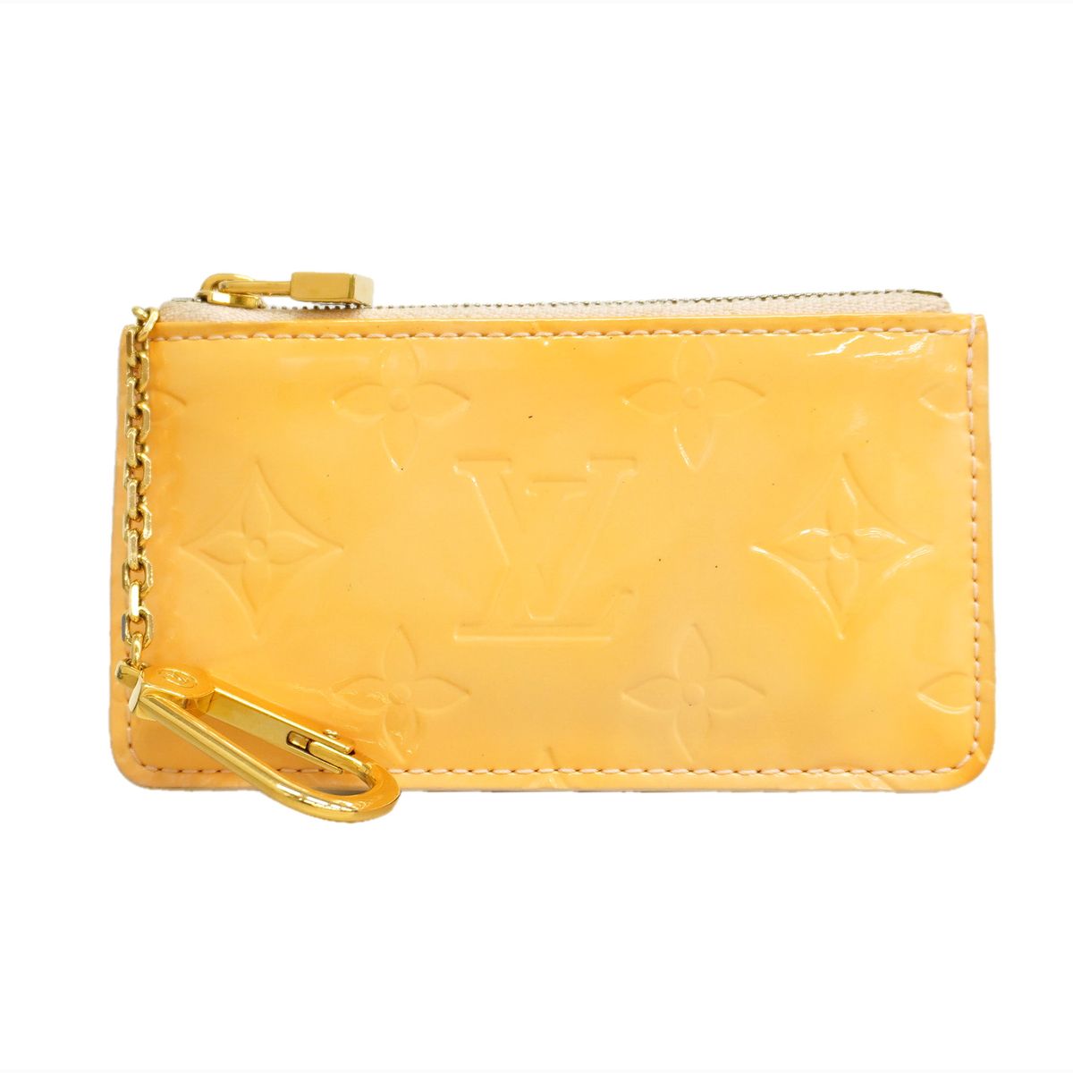 Louis Vuitton Coin Purse Vernis Pochette Cles Marshmallow Pink
