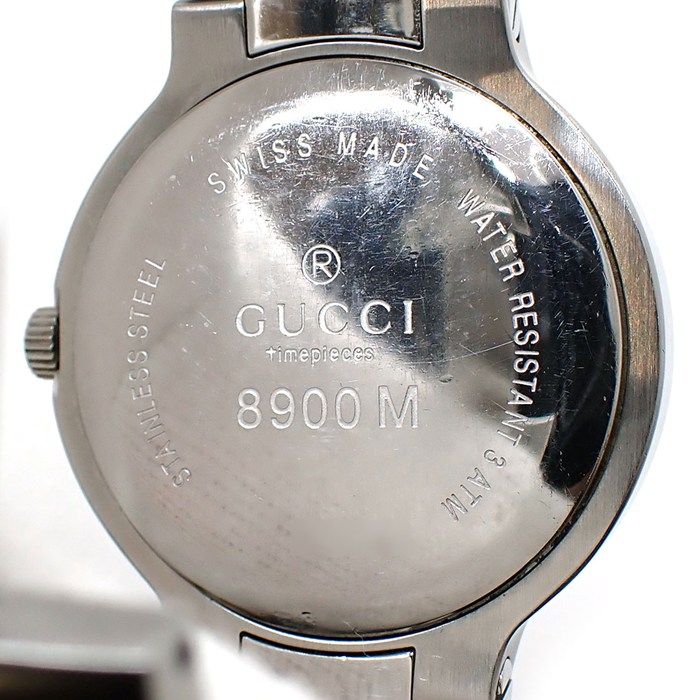 Gucci Watch Round Date Black Dial SS Quartz Analog — view 4
