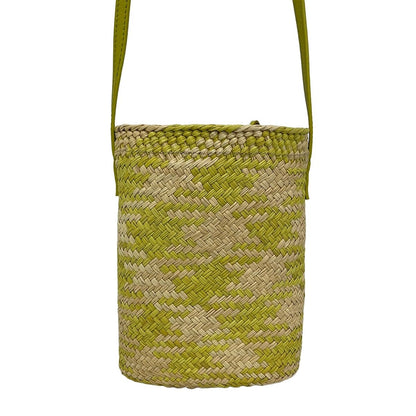 Loewe Shoulder Bag Beige Light Green Drawstring Leather — view 3