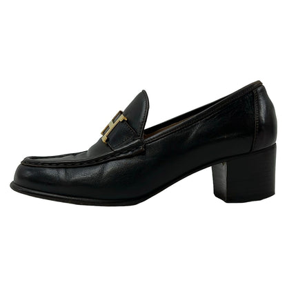 Hermes Pumps Dark Brown Leather Heels