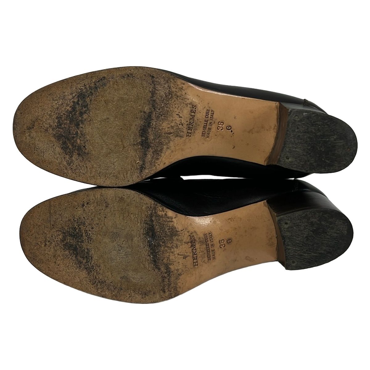 Hermes Pumps Dark Brown Leather Heels — view 4