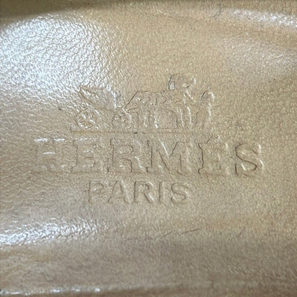 Hermes Pumps Dark Brown Leather Heels — view 5