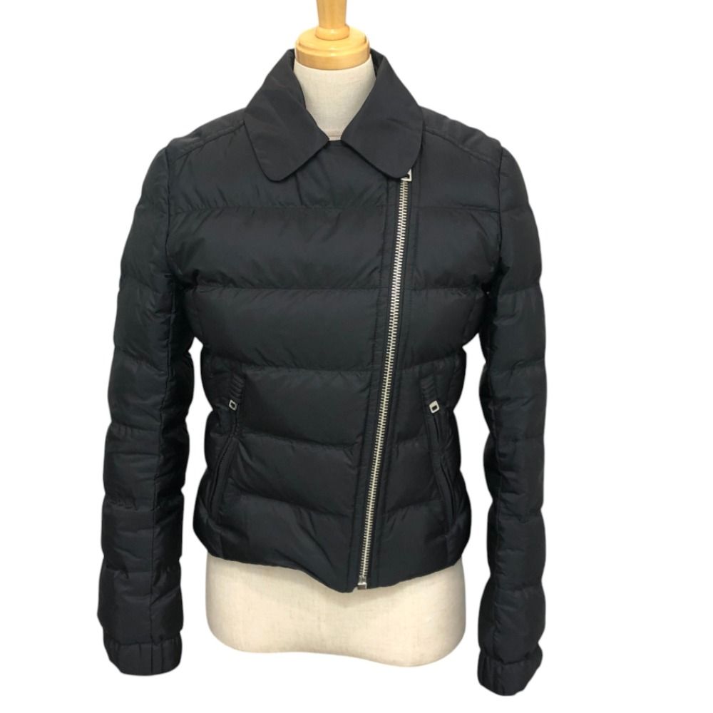 Prada Down Jacket Triangle Logo Nylon Black — view 3