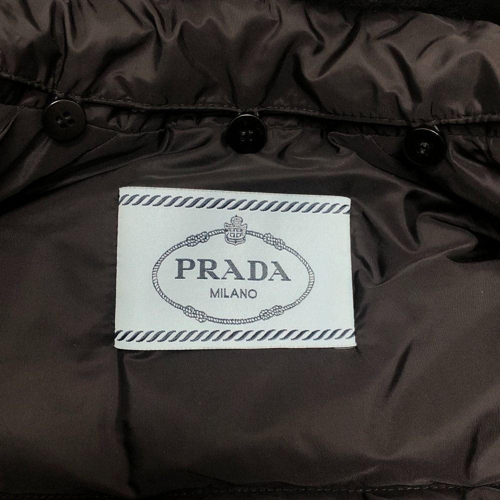 Prada Down Jacket Triangle Logo Nylon Black — view 5
