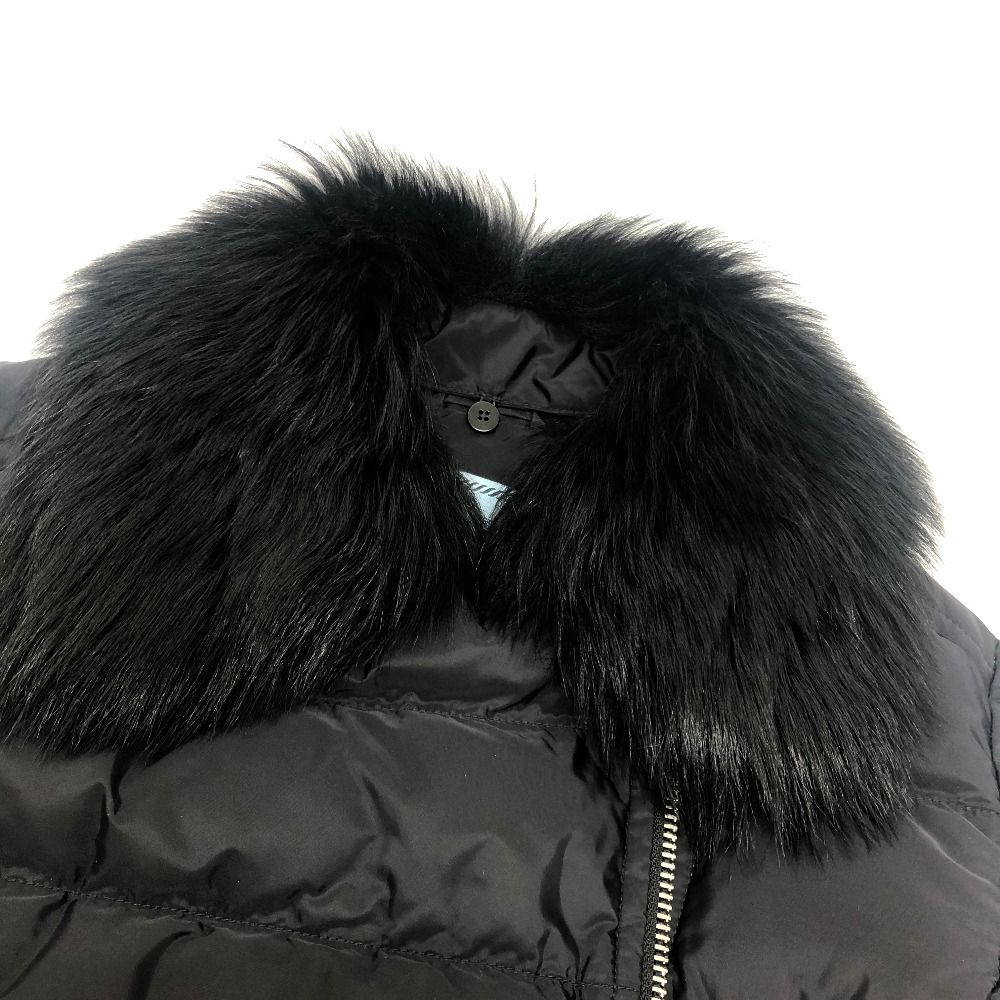 Prada Down Jacket Triangle Logo Nylon Black — view 4