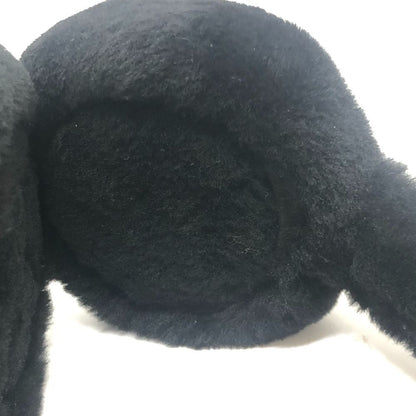 Chanel Ear Muffs CC Logo Shearling Black — view 8