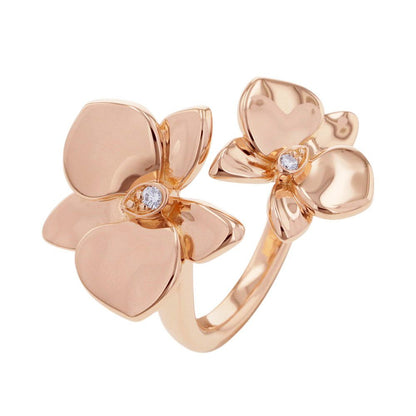Cartier Ring Carre S Dorkide Pal Diamond 18k Pink Gold