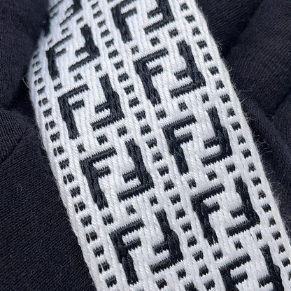 Fendi Shoulder Strap Zucca FF Logo You Canvas White Black — view 5