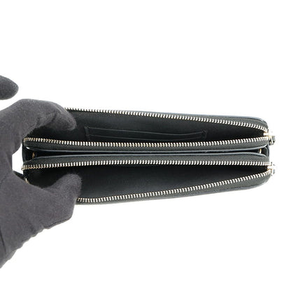 Chanel Chain Wallet CC Filigree Caviar Leather Black Shoulder Bag — view 5