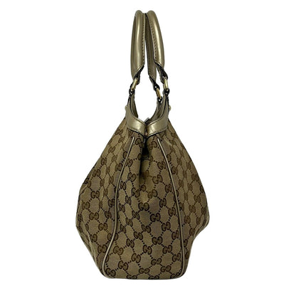 Gucci Tote Bag Sukey Light Brown Dark Gold Leather — view 2