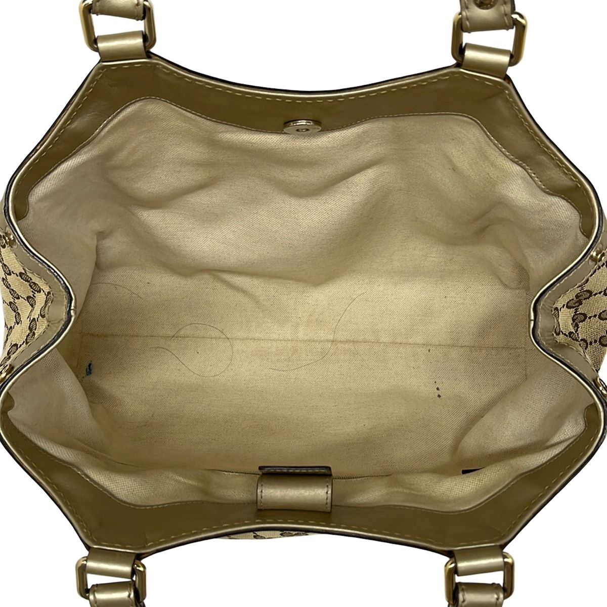 Gucci Tote Bag Sukey Light Brown Dark Gold Leather — view 7