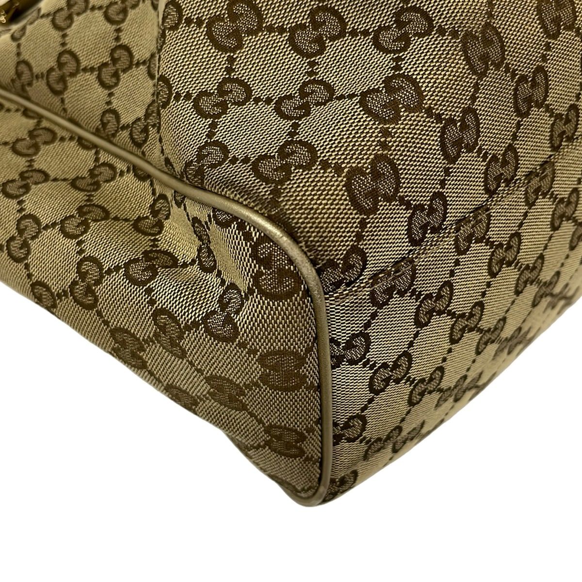 Gucci Tote Bag Sukey Light Brown Dark Gold Leather — view 6