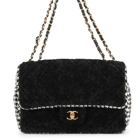 Chanel Chain Shoulder Bag Quilted CC Logo Paris 31 Louis Cambon Shearling Sheep