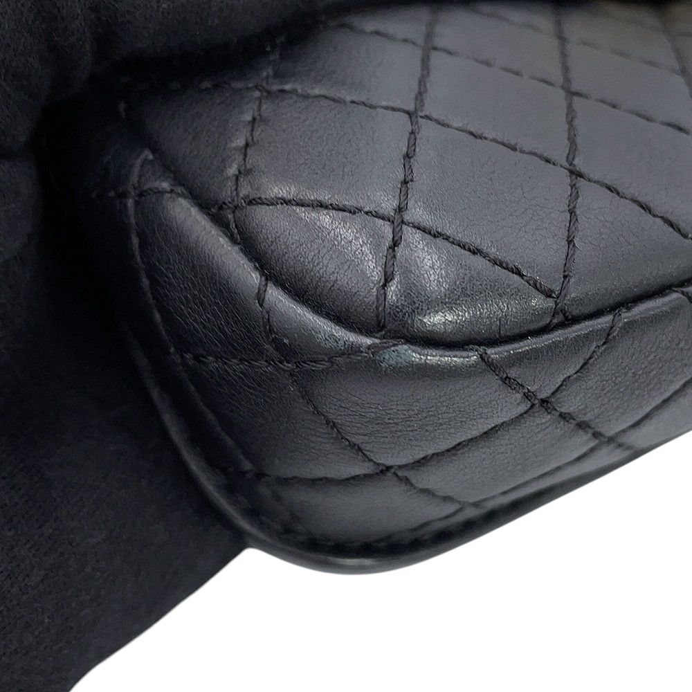Chanel Waist Bag CC Logo Quilted Leather Tweed Black — view 8