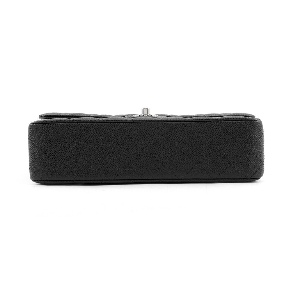 Chanel Chain Shoulder Bag Quilted 25 CC Logo Caviar Leather Double Black — view 3