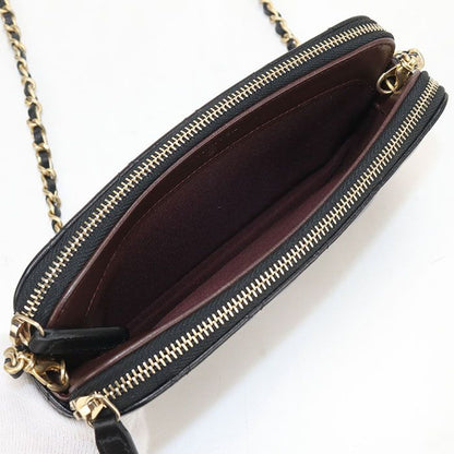 Chanel Quilted Chain Wallet Lambskin Shoulder Bag — view 3