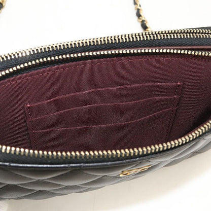 Chanel Quilted Chain Wallet Lambskin Shoulder Bag — view 5