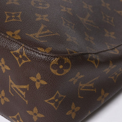 Louis Vuitton Monogram Looping MM Bag Vachetta Leather Brown Gold — view 6