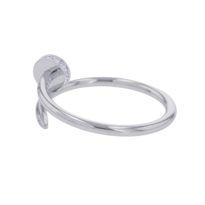 Cartier Ring Juste un Clou SM Small Model Diamond Total 18k White Gold — view 2