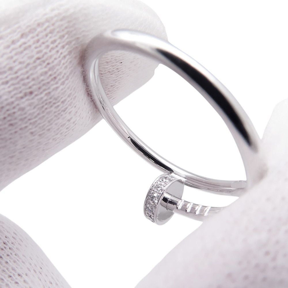Cartier Ring Juste un Clou SM Small Model Diamond Total 18k White Gold — view 8