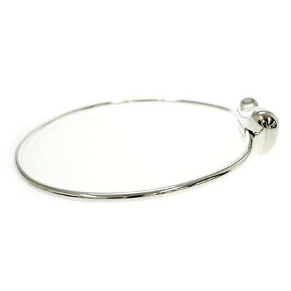 Tiffany & Co Silver Bean Bangle Bracelet — view 4
