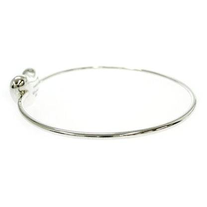 Tiffany & Co Silver Bean Bangle Bracelet — view 2