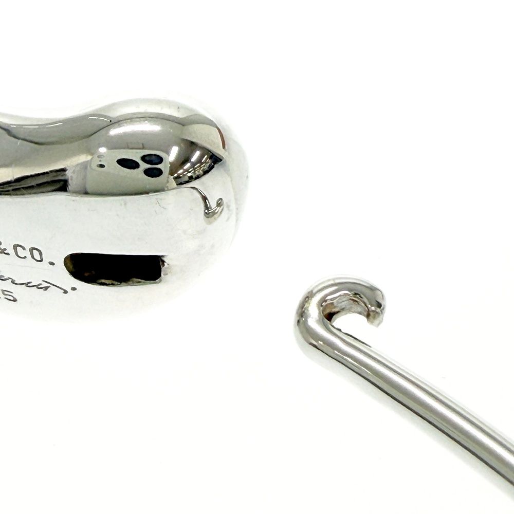 Tiffany & Co Silver Bean Bangle Bracelet — view 7