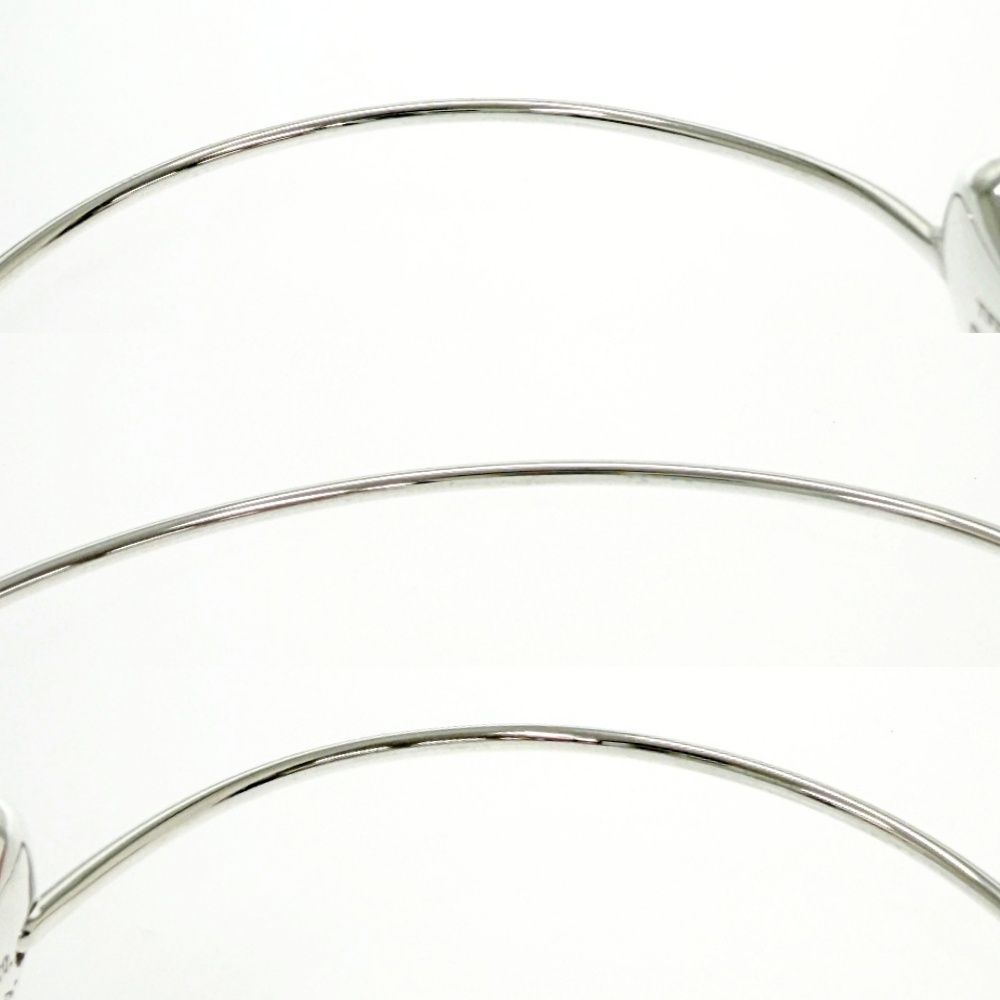 Tiffany & Co Silver Bean Bangle Bracelet — view 8