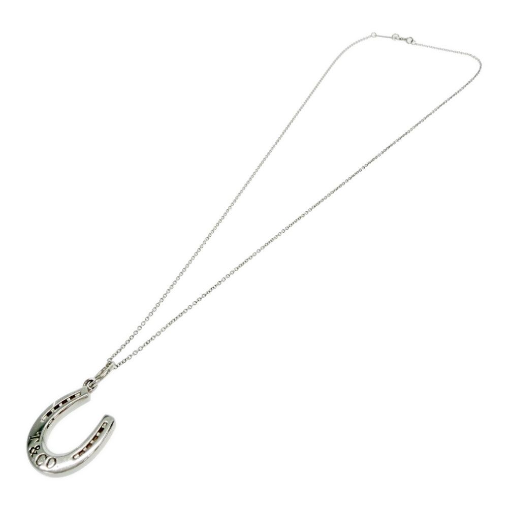 Tiffany & Co Silver Horseshoe Necklace — view 3