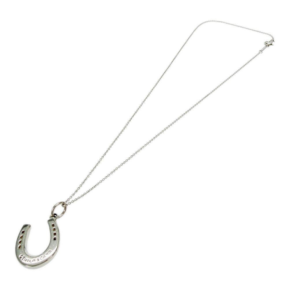 Tiffany & Co Silver Horseshoe Necklace — view 4