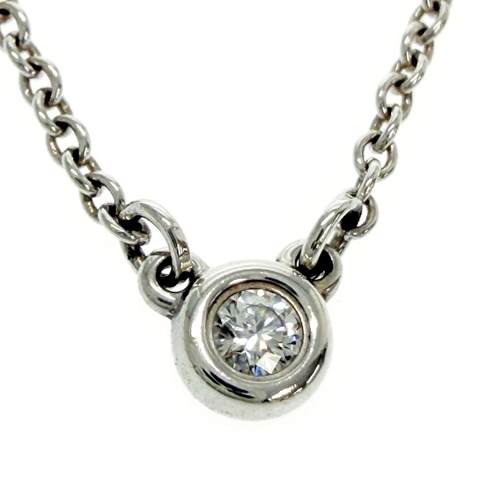 Tiffany & Co Silver Diamond by the Yard Necklace